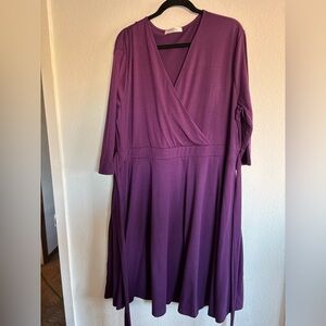 Elegant Purple Women's Dress